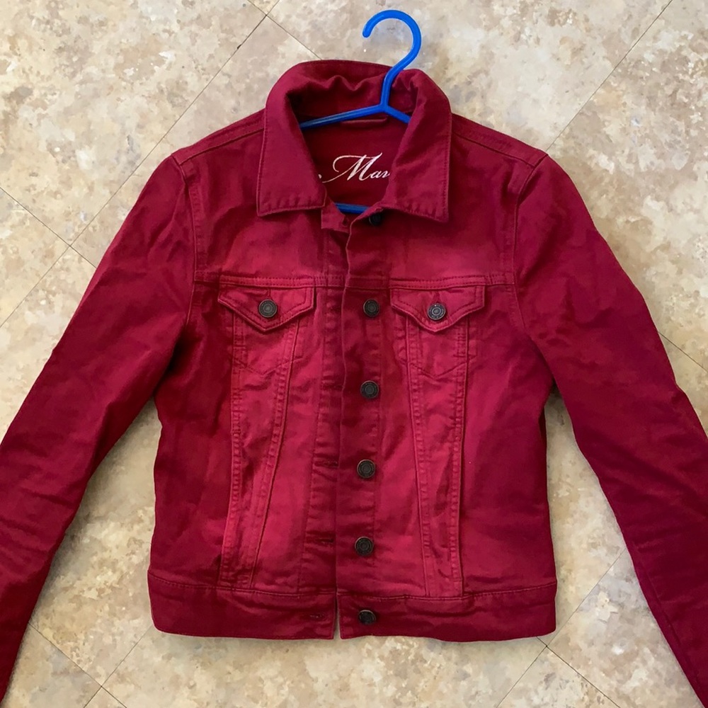 Red Mavi jean jacket, size small,
